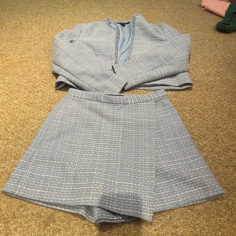 French Connection Women's Effie Bouclé Skort & Matching Jacket – Size 6 - Picture 5 of 16